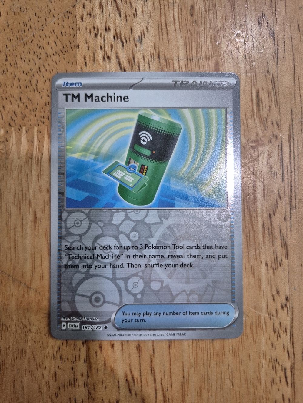 🔥 QTY 1 Pokémon TM Machine Trainer Item Card